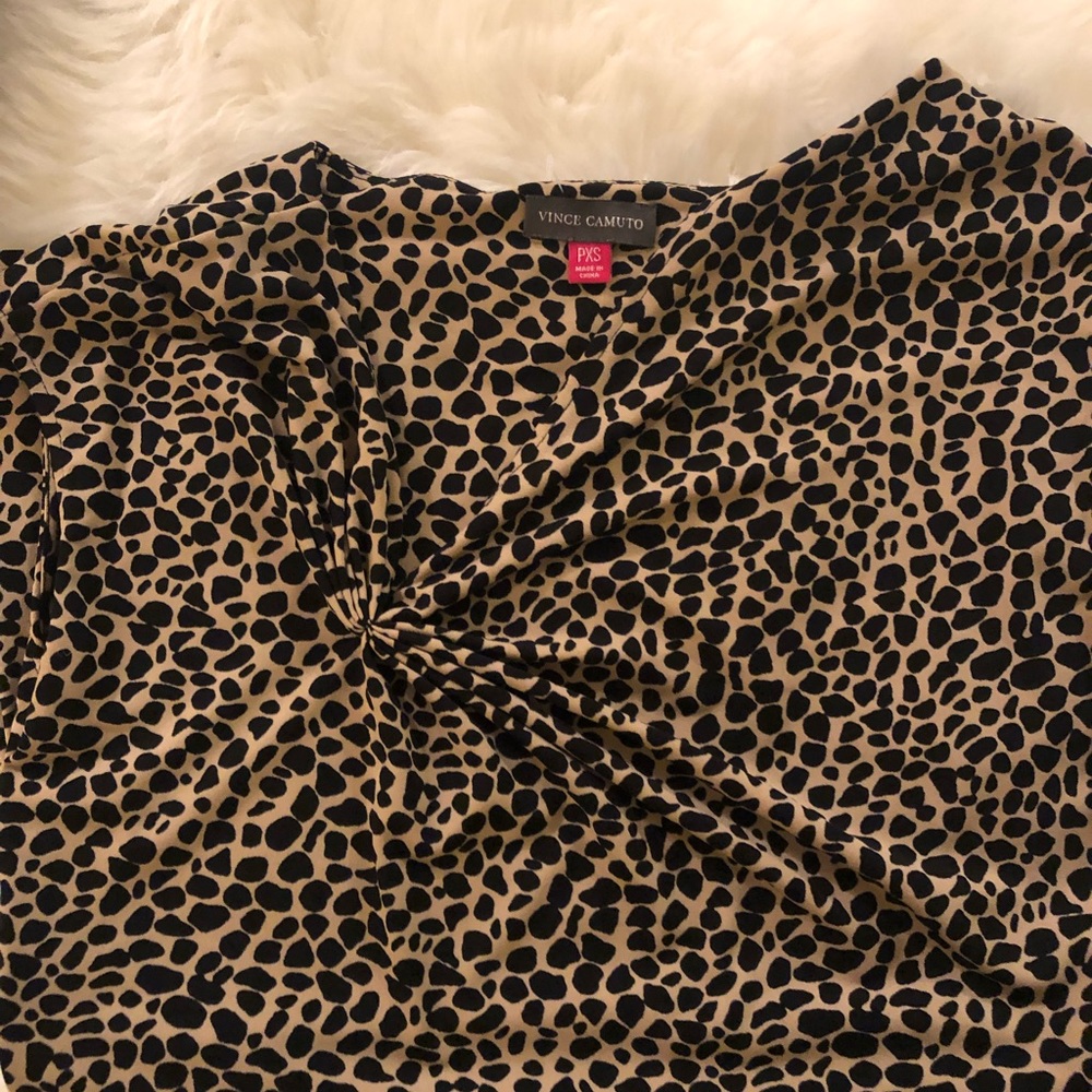 Vince Camino, leopard top, Sz PXS, new - Picture 4 of 7